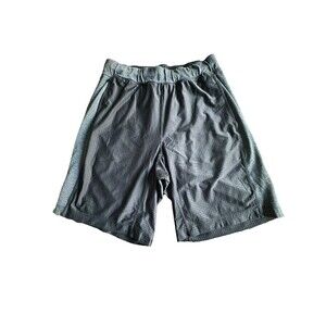 Lululemon Athletica Men’s Size Medium Black Shorts Mesh Cloth Combo Pockets J8-8